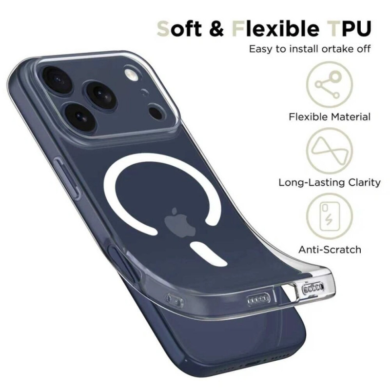 Tech-Protect FlexAir MagSafe vāciņš THP4599 Apple iPhone 17 Pro, caurspīdīgs