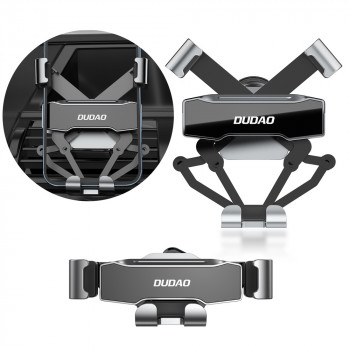 Dudao F11Pro gravitācijas viedtālruņa turētājs automašīnai, melns