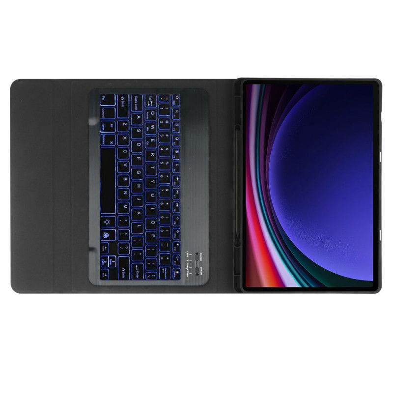 Tech-Protect SmartCase Pen Samsung Galaxy Tab S9 FE+ futrālis ar tastatūru, melns