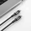 Tech-Protect Ultraboost USB-C PD kabelis, 100W, 5A, 25 cm, pelēks