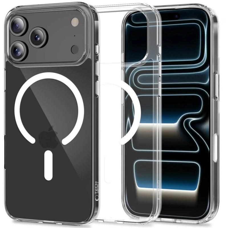Tech-Protect Flexair Hybrid CC MagSafe vāciņš Apple iPhone 17 Pro Max, caurspīdīgs