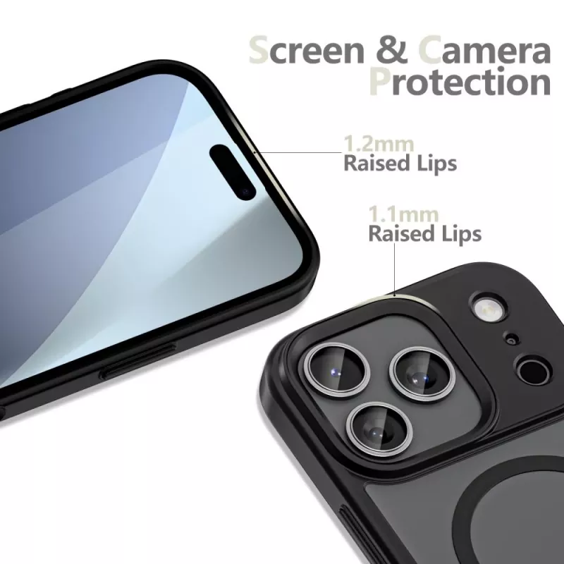 Tech-Protect Magmat MagSafe vāciņš Apple iPhone 17 Pro Max, matēti melns