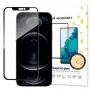 Wozinsky Super Tough Full Glue rūdītais stikls ar maciņam draudzīgu rāmi iPhone 14 Plus / 13 Pro Max, melns