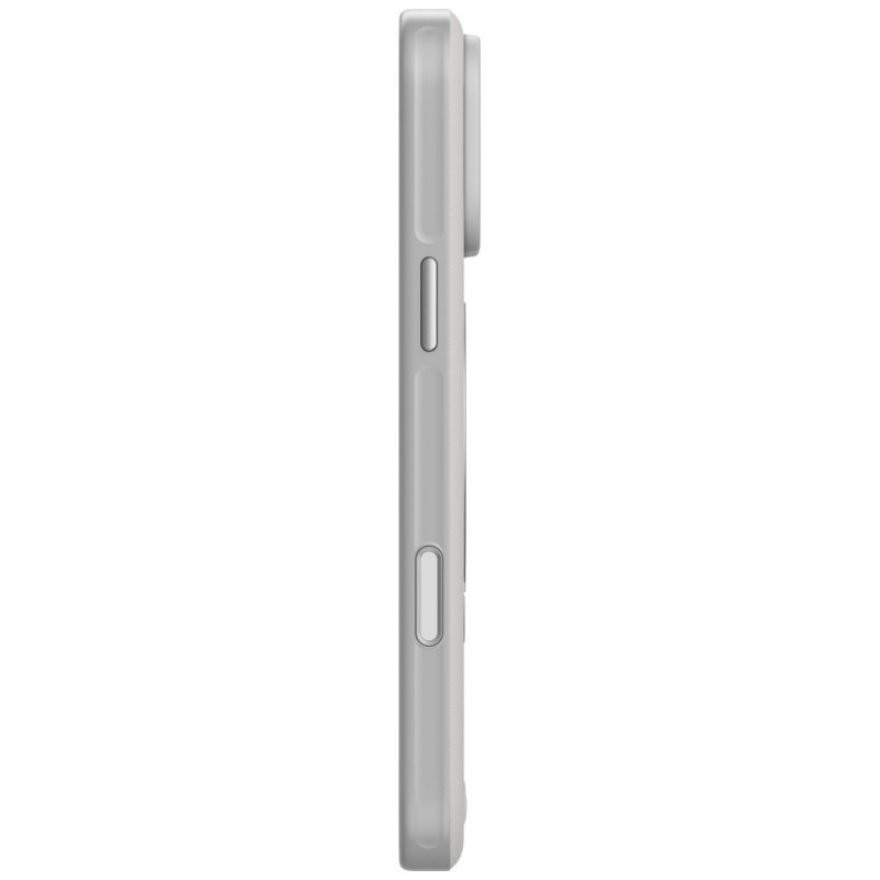 UNIQ Elix vāciņš Apple iPhone 18 Pro Max / 17 Pro Max ar 360° rotējošu statīvu, gaiši pelēks