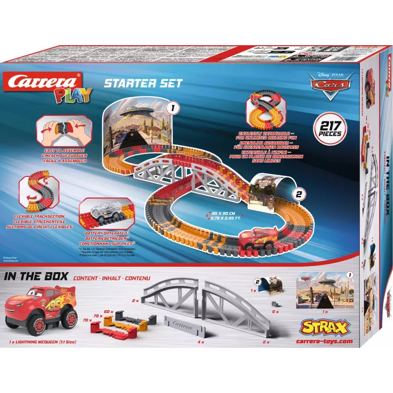 Carrera STRAX Disney Pixar Cars iesācēju komplekts (16161000)