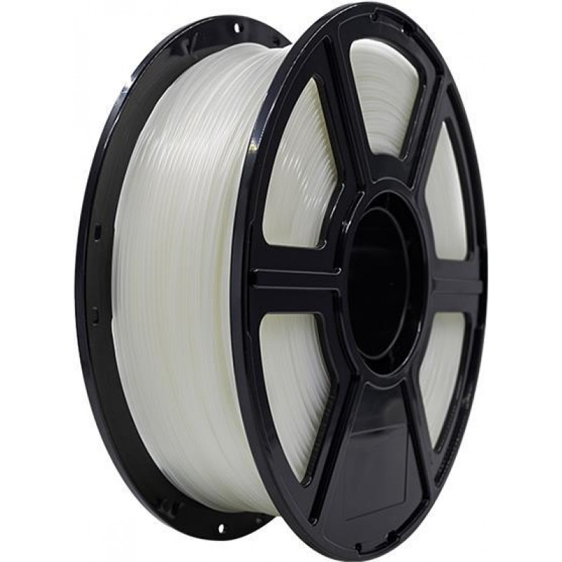 FlashForge PETN1 3D printera filamenti, 1,75 mm, 1 kg, caurspīdīgs