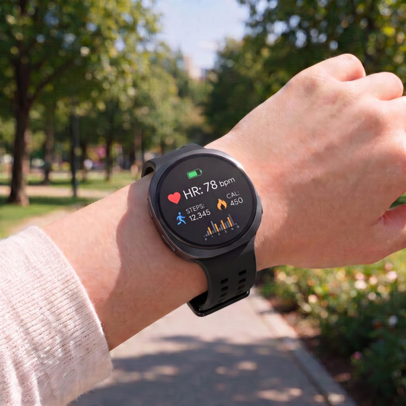 Tech-Protect Silicone Air silikona siksniņa Samsung Galaxy Watch 8 / 9 / Classic 40 / 44 / 46 mm, melna