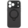 UNIQ Elix apvalks Apple iPhone 18 Pro Max / 17 Pro Max, 360 rotējošs statīvs, pelēks