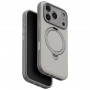 UNIQ Elix vāciņš Apple iPhone 18 Pro / 17 Pro, 360 rotējošs statīvs, gaiši pelēks