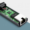 Ugreen CM199 USB-C uz RJ45 Gigabit Ethernet tīkla adapteris, 1000 Mbps, pelēks