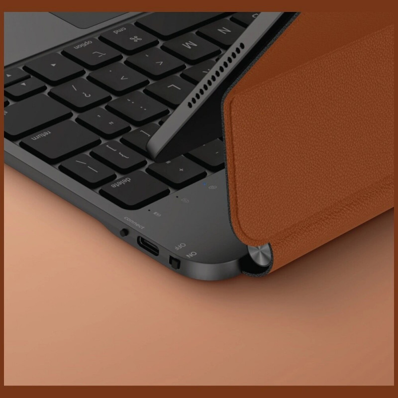 UNIQ Venno Pro Magnetic Smart futrālis ar tastatūru Apple iPad Air 11 2024/2025, iPad Air 10.9 2022/2020, iPad Pro 11 2022/2021, caramel