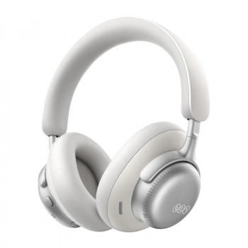 QCY H6 Ultra bezvadu austiņas ar ausu apkārtni, adaptīvā ANC, Bluetooth 6.0, baltas