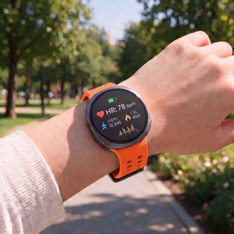 Tech-Protect silikona Air siksniņa Samsung Galaxy Watch 8 / 9 / Classic 40 / 44 / 46 mm, Tangerine Orange