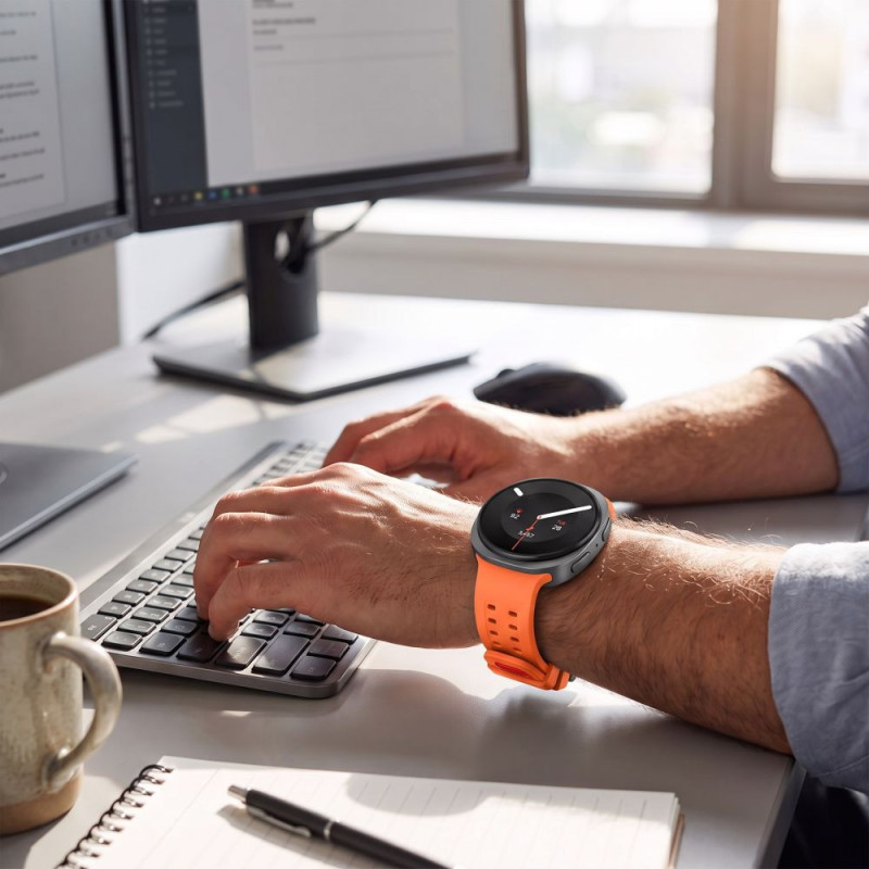 Tech-Protect silikona Air siksniņa Samsung Galaxy Watch 8 / 9 / Classic 40 / 44 / 46 mm, Tangerine Orange