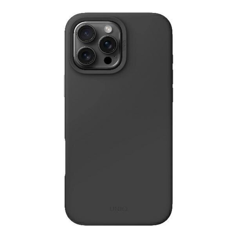 UNIQ Lino Hue apvalks Apple iPhone 16 Pro, Magclick uzlāde, antracīta pelēks