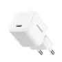 Joyroom TCG08 (JR-TCG08) GaN ceļojumu lādētājs, USB-C, 20W, PD 3.0, QC 3.0, balts