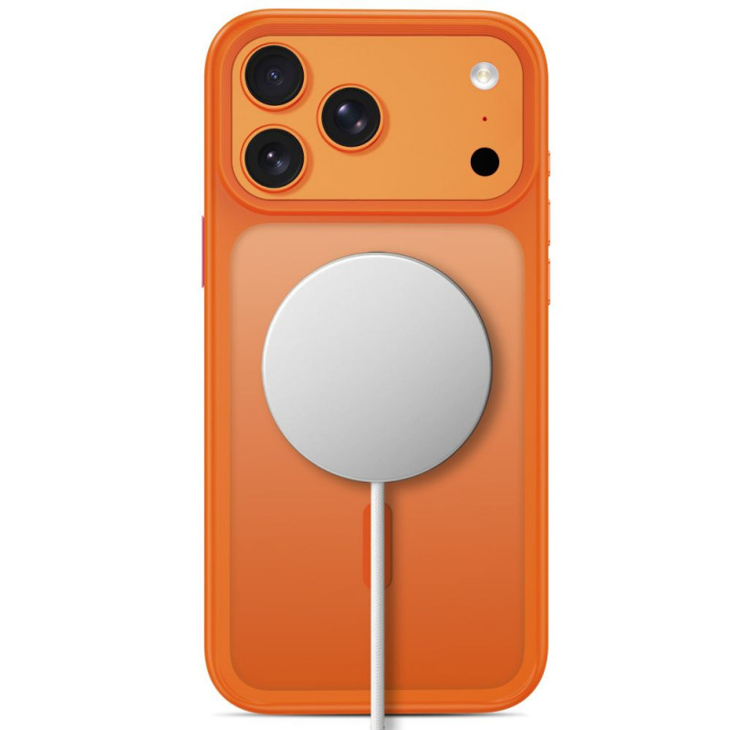 Tech-Protect Magmat MagSafe CC vāciņš Apple iPhone 17 Pro Max / 18 Pro Max, matēts Cosmic Orange