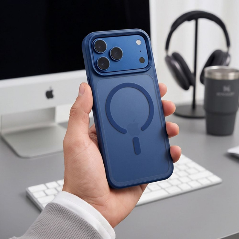Tech-Protect Magmat MagSafe CC vāciņš Apple iPhone 17 Pro / 18 Pro, matēti tumši zils