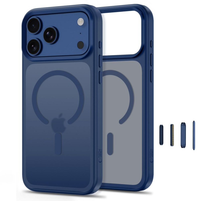 Tech-Protect Magmat MagSafe CC vāciņš Apple iPhone 17 Pro Max / 18 Pro Max, matēti tumši zils