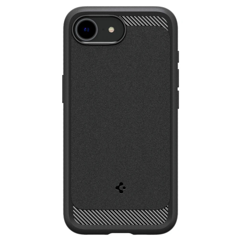 Spigen Rugged Armor Mag MagSafe vāciņš Apple iPhone 17e / 16e, matēti melns