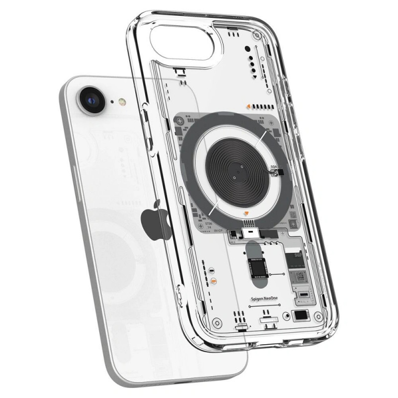 Spigen Ultra Hybrid Mag MagSafe vāciņš Apple iPhone 17e / 16e, Neo One, caurspīdīgs