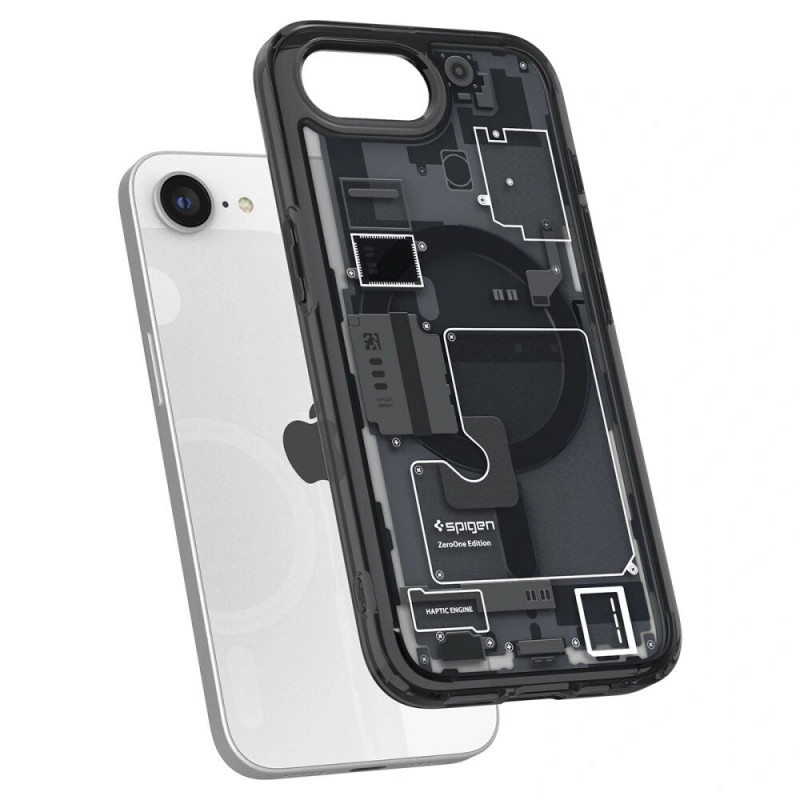 Spigen Ultra Hybrid Mag MagSafe vāciņš Apple iPhone 17e / 16e, Zero One Black