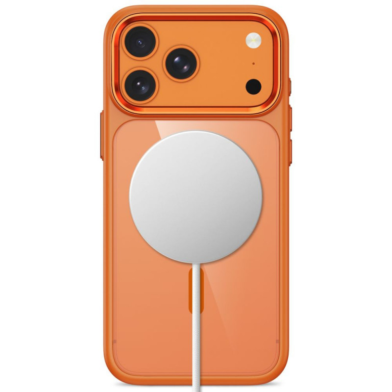 Tech-Protect Magmat MagSafe CC vāciņš Apple iPhone 17 Pro / 18 Pro, Cosmic Orange / caurspīdīgs