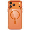 Tech-Protect Magmat MagSafe CC vāciņš Apple iPhone 17 Pro Max / 18 Pro Max, Cosmic Orange / caurspīdīgs
