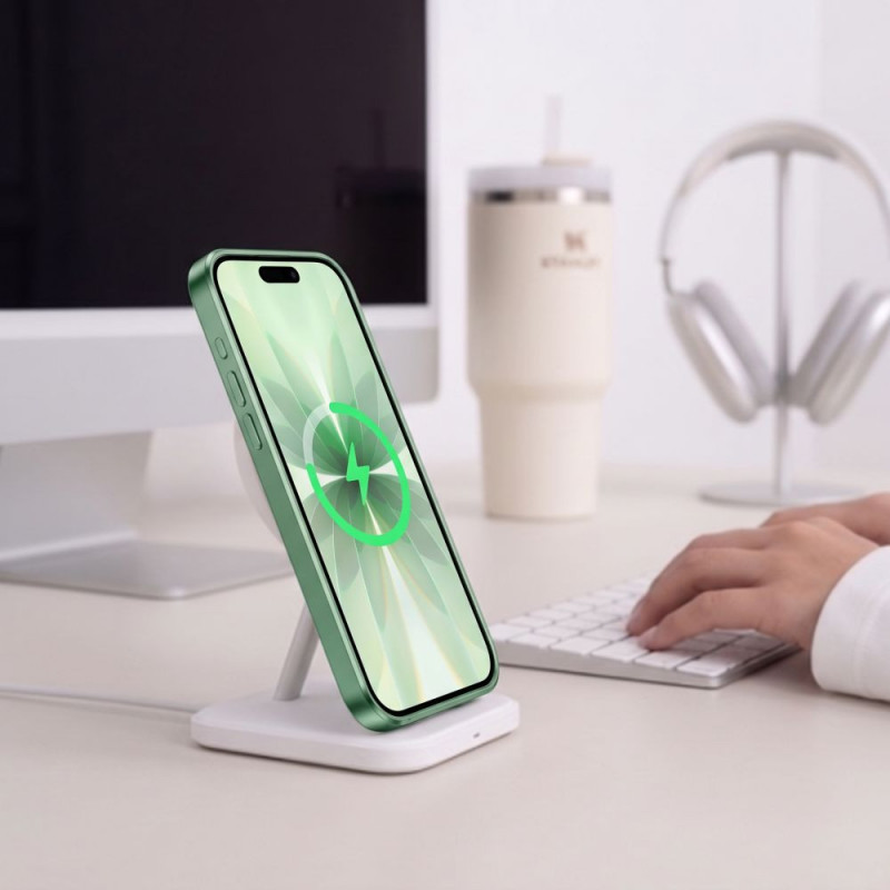 Tech-Protect MagFlex MagSafe vāciņš Apple iPhone 17, matēti salvijzaļš