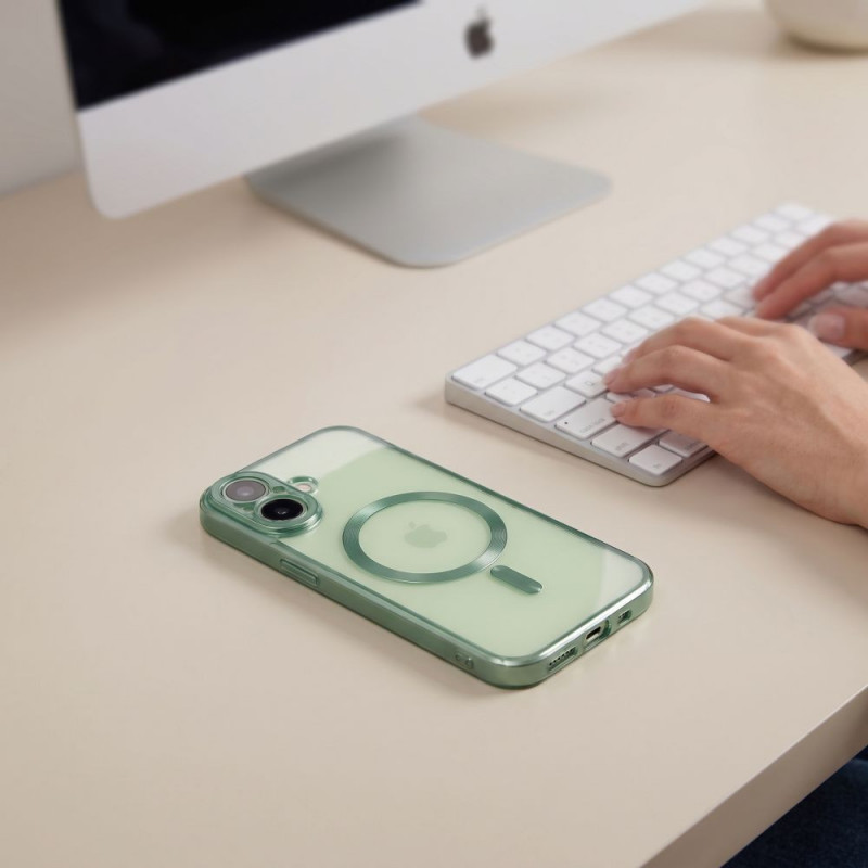 Tech-Protect MagFlex MagSafe vāciņš Apple iPhone 17, matēti salvijzaļš