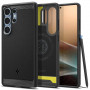 Spigen Rugged Armor Mag MagSafe vāciņš Samsung Galaxy S25 Ultra, matēti melns
