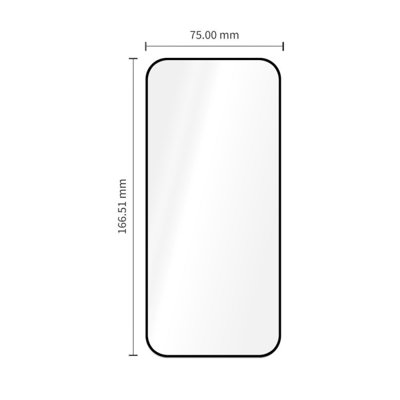 Tech-Protect Glass Fit+ rūdītais stikls priekš Xiaomi Redmi 17 4G / 5G, melns (2 gab.) (THP5701)