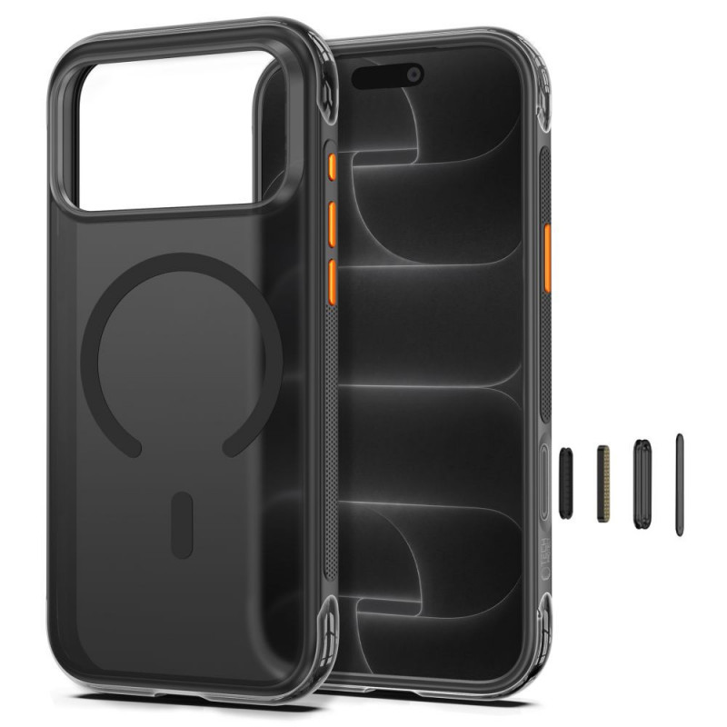Tech-Protect MagAir MagSafe CC vāciņš Apple iPhone 17 Pro Max / 18 Pro Max, matēti melns