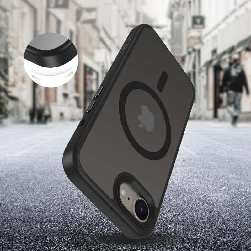 Tech-Protect Magmat MagSafe vāciņš Apple iPhone 17e / 16e, matēti melns