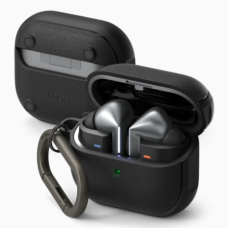 Ringke Onyx Magnetic MagSafe maciņš Samsung Galaxy Buds 3 / 3 Pro, melns
