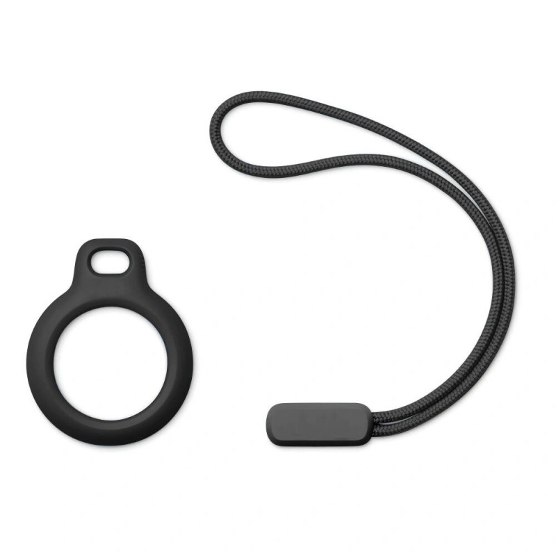 Tech-Protect Rough Chain atslēgu piekariņa maciņš Apple AirTag, melns (2 gab.)