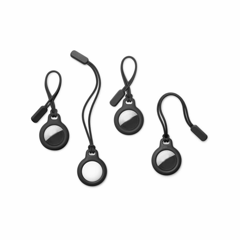 Tech-Protect Rough Chain atslēgu piekariņa maciņš Apple AirTag, melns (2 gab.)