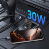 Tech-Protect CC03 2 portu automašīnas lādētājs USB-A / USB-C, PD 30W / QC 3.0, melns