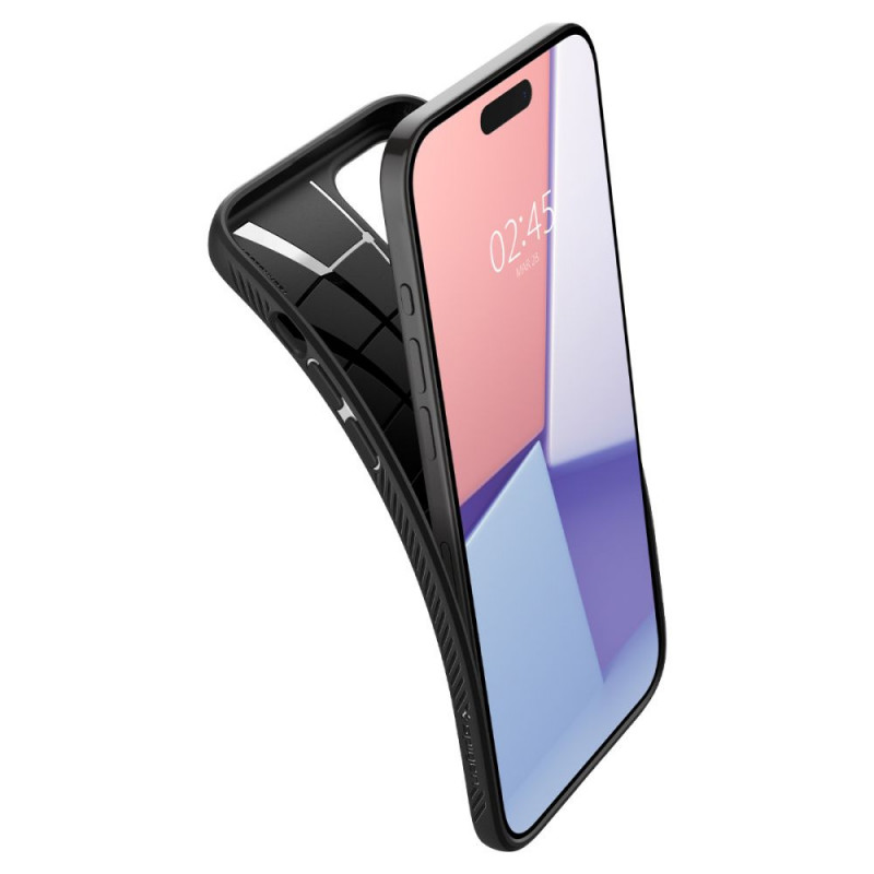 Spigen Liquid Air apvalks Apple iPhone 15 Pro, matēti melns