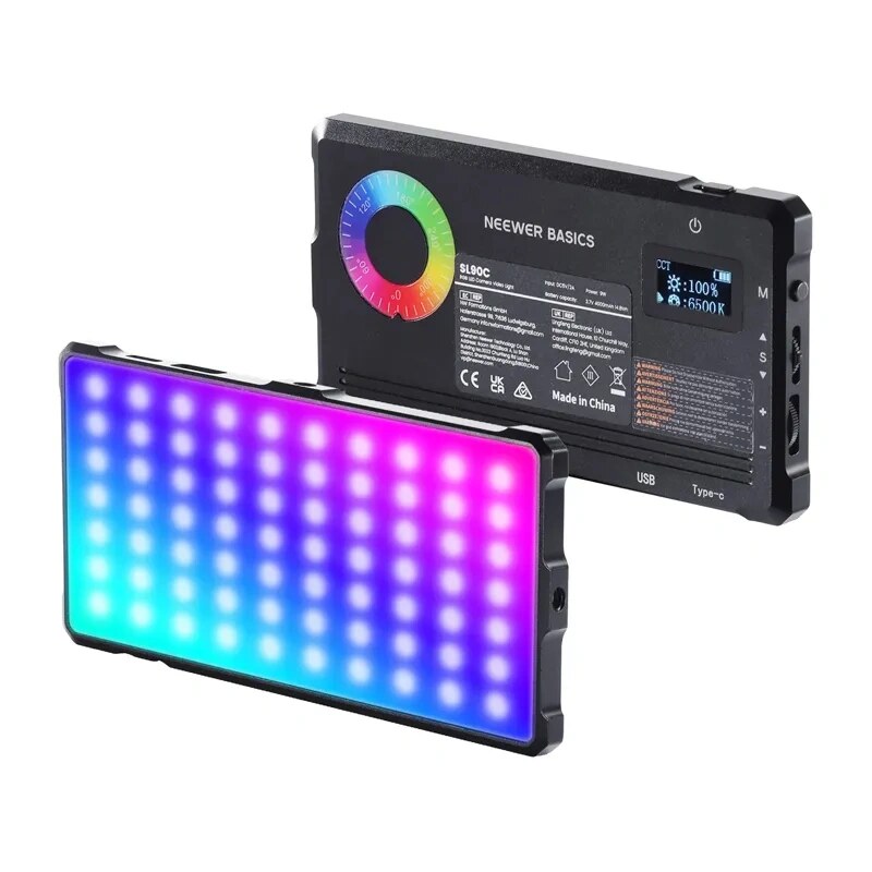 Neewer BASICS SL90C studijas gaisma, 8 W RGB LED