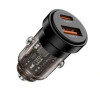 Tech-Protect CC03 2 portu automašīnas lādētājs USB-A / USB-C, PD 45W / QC 3.0, melns