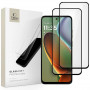 Tech-Protect Glass Fit+ rūdīts stikls priekš Motorola Moto G15 / G15 Power / G05 / E15, melns (2 gab.)