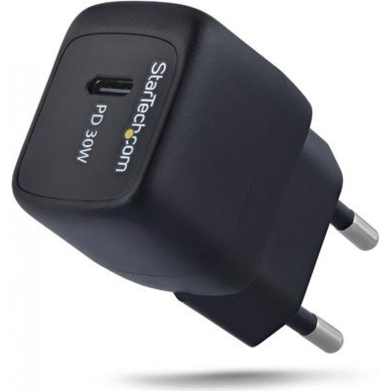 StarTech.com 30 W GaN USB-C sienas lādētājs ar Power Delivery, PD/PPS (103EB-WALL-CHARGER)