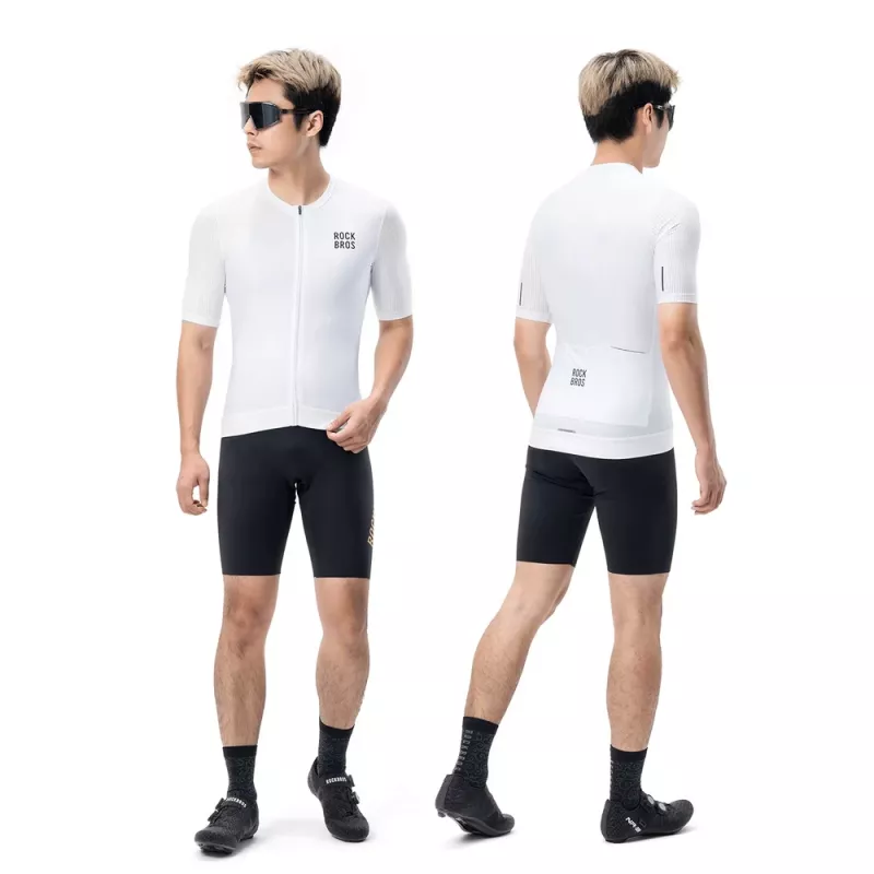 Rockbros 15200025 īsām piedurknēm velosipēda krekls, izmērs XL, balts