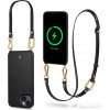 Spigen Cyrill Classic Charm Mag (ACS04948) MagSafe vāciņš ar siksniņu Apple iPhone 14 Plus / 15 Plus, melns