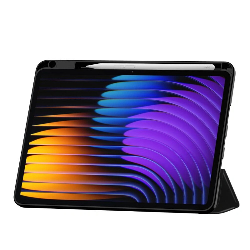 Tech-Protect SmartCase Pen planšetdatora futrālis Xiaomi Pad 8 / 8 Pro / 7 / 7 Pro, melns