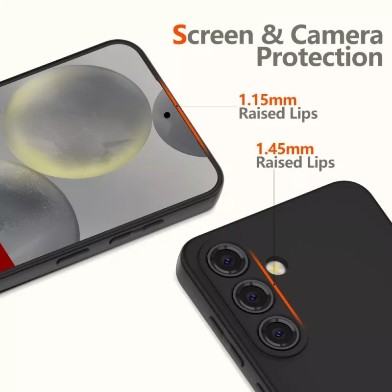 Tech-Protect Icon silikona apvalks Samsung Galaxy A56 5G, melns