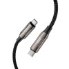 Tech-Protect UB10T Ultraboost USB-C / USB-C kabelis PD240W/QC4.0, 100 cm, melns