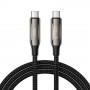 Tech-Protect UB10T Ultraboost USB-C / USB-C kabelis PD240W/QC4.0, 200 cm, melns