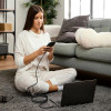 Tech-Protect UB10T Ultraboost USB-C / USB-C kabelis PD240W/QC4.0, 200 cm, melns